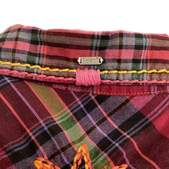 EUC LS plaid top by Roar - Picture 8 of 15